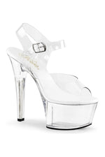 ASPIRE-608 Platform Sandal  | Clear Vinyl