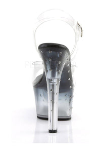 Pleaser ASPIRE-608STD Platform Sandals in Black Vinyl