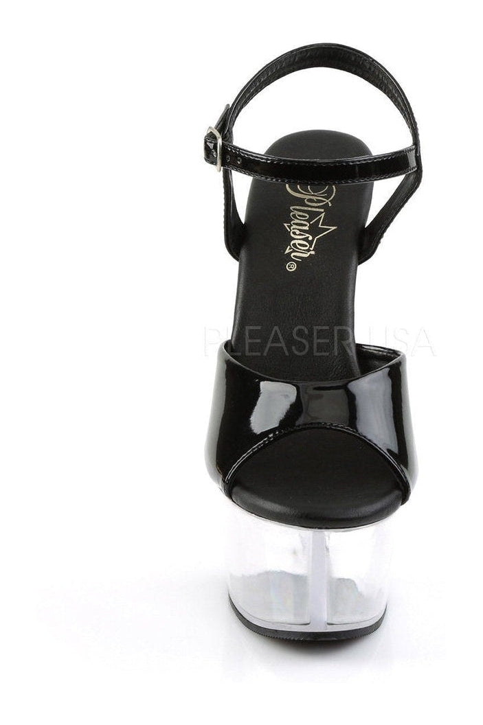 ASPIRE-609 Platform Sandal  | Black Patent