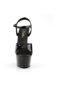 Pleaser ASPIRE-609 Platform Sandal in Black Patent