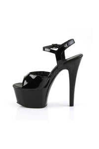 Pleaser ASPIRE-609 Platform Sandal in Black Patent
