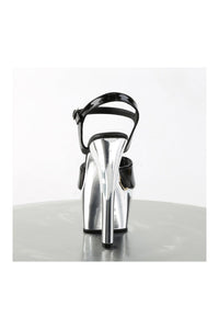 Pleaser ASPIRE-609 Platform Sandal in Black Patent