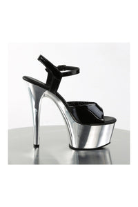 Pleaser ASPIRE-609 Platform Sandal in Black Patent