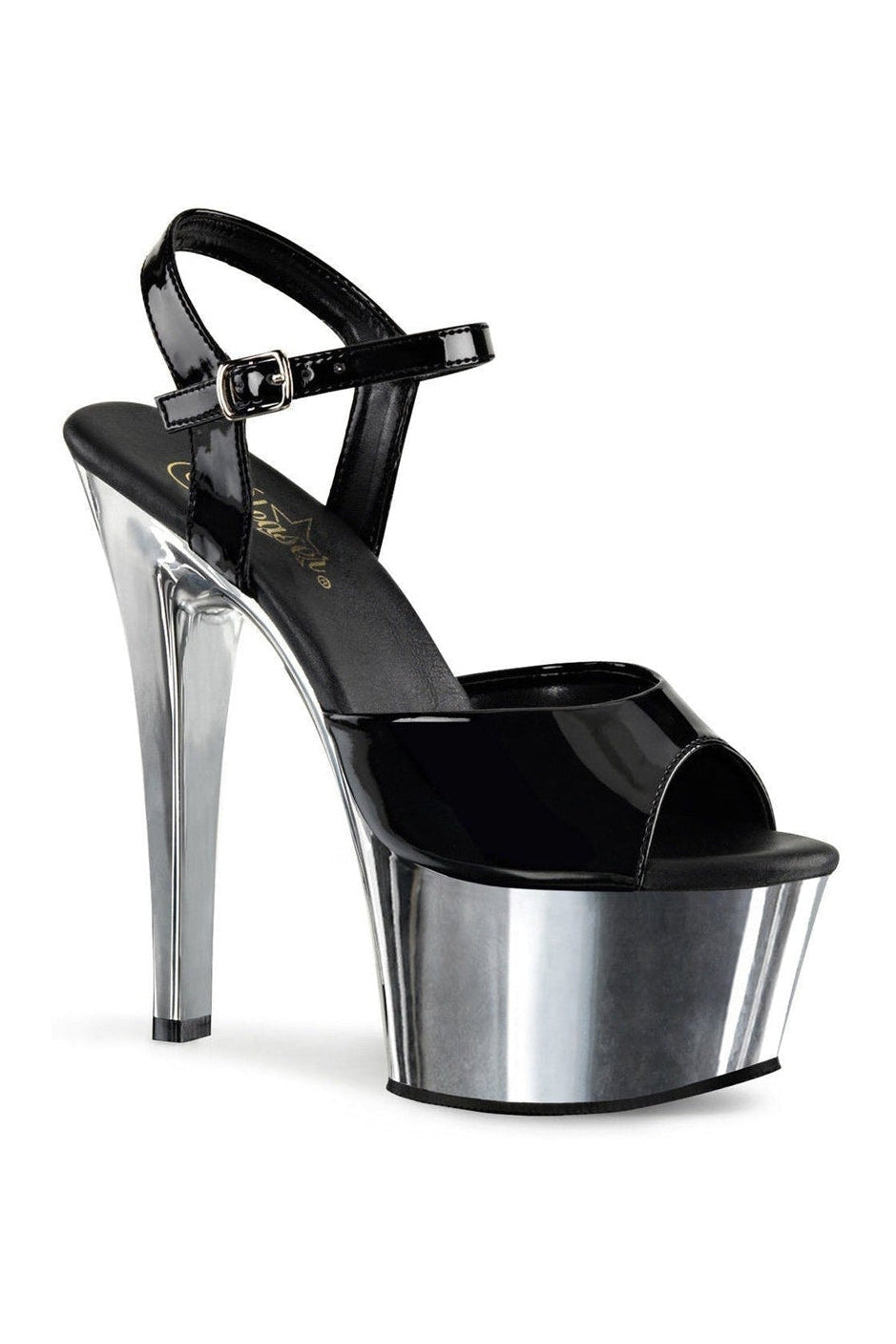 Pleaser Black Sandals Platform Stripper Shoes | Buy at Sexyshoes.com