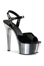 ASPIRE-609 Platform Sandal  | Black Patent