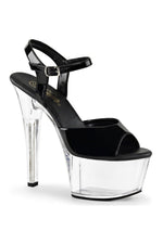 ASPIRE-609 Platform Sandal  | Black Patent