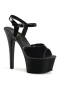 ASPIRE-609 Platform Sandal  | Black Patent