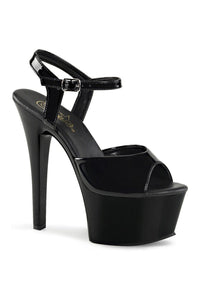 Pleaser ASPIRE-609 Platform Sandal in Black Patent from SexyShoes.com