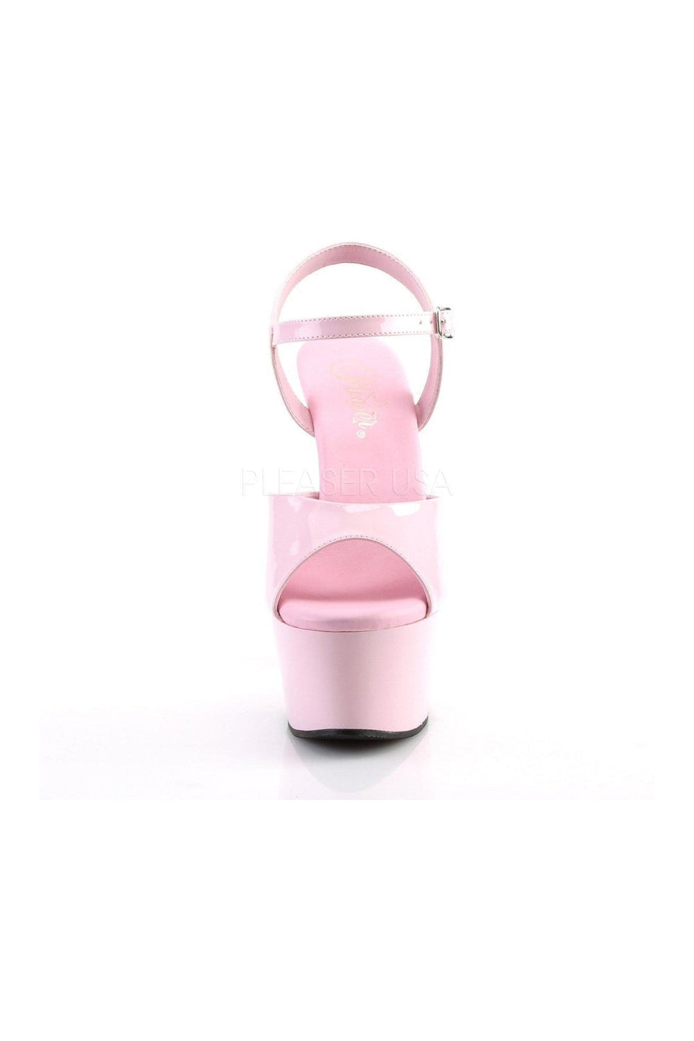 Pleaser ASPIRE-609 Platform Sandal in Pink Patent
