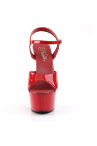 Pleaser ASPIRE-609 Platform Sandal in Red Patent