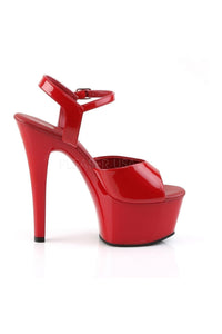 Pleaser ASPIRE-609 Platform Sandal in Red Patent