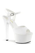 ASPIRE-609 Platform Sandal  | White Patent