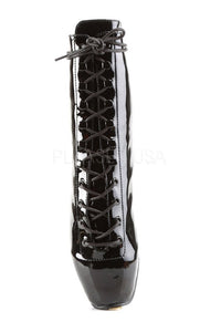 Devious BALLET-1020 Ballet Ankle Boot in Black Patent