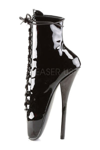 Devious BALLET-1020 Ballet Ankle Boot in Black Patent
