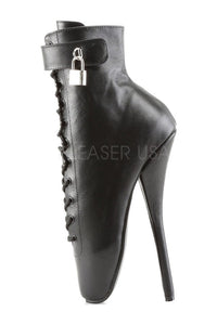 Devious BALLET-1025 Ballet Ankle Boot in Black Genuine Leather