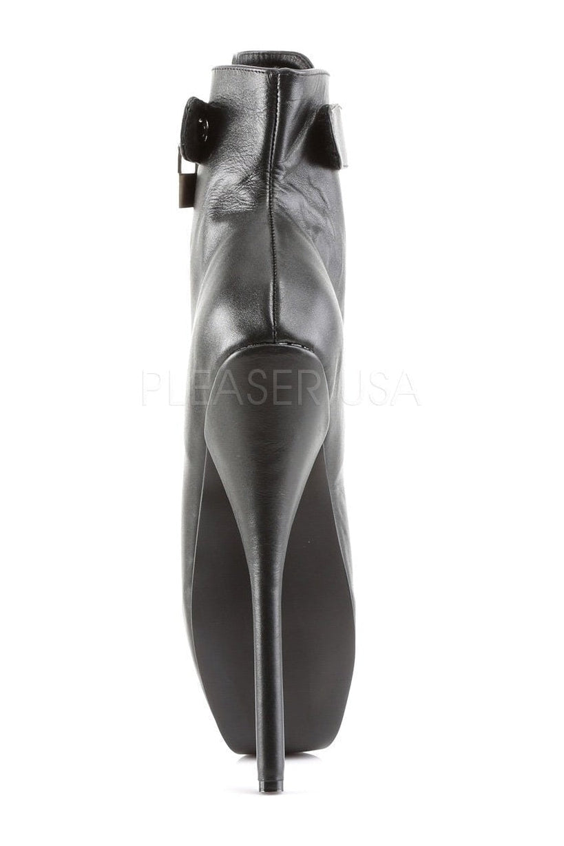 Devious BALLET-1025 Ballet Ankle Boot in Black Genuine Leather