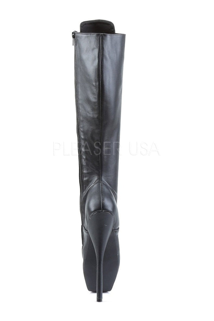 BALLET-2020 Ballet Knee Boot | Black Genuine Leather-Devious-Knee Boots-SEXYSHOES.COM