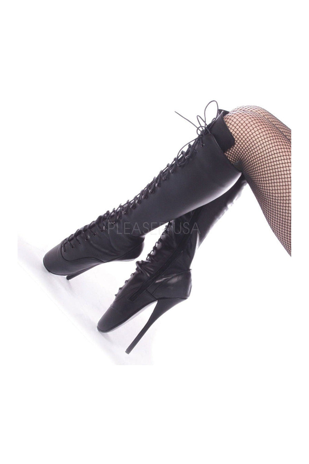 BALLET-2020 Ballet Knee Boot | Black Genuine Leather-Devious-Black-Knee Boots-SEXYSHOES.COM