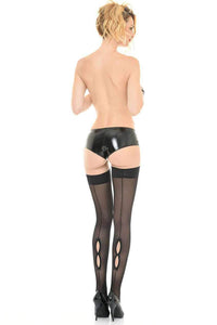 Beatrice Fetish Shorts | Black Vinyl-Patrice Catanzaro-SEXYSHOES.COM