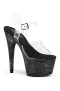 BEJEWELED-708DM Sandal | Clear Vinyl