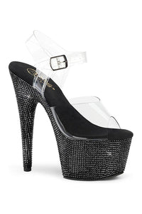 Pleaser BEJEWELED-708DM Sandal in Clear Vinyl from SexyShoes.com