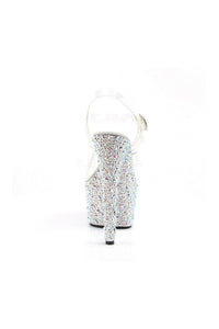 Pleaser BEJEWELED-708MS Platform Sandal in Clear Vinyl
