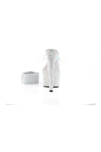 Pleaser BEJEWELED-712RS Platform Sandal in Clear Vinyl