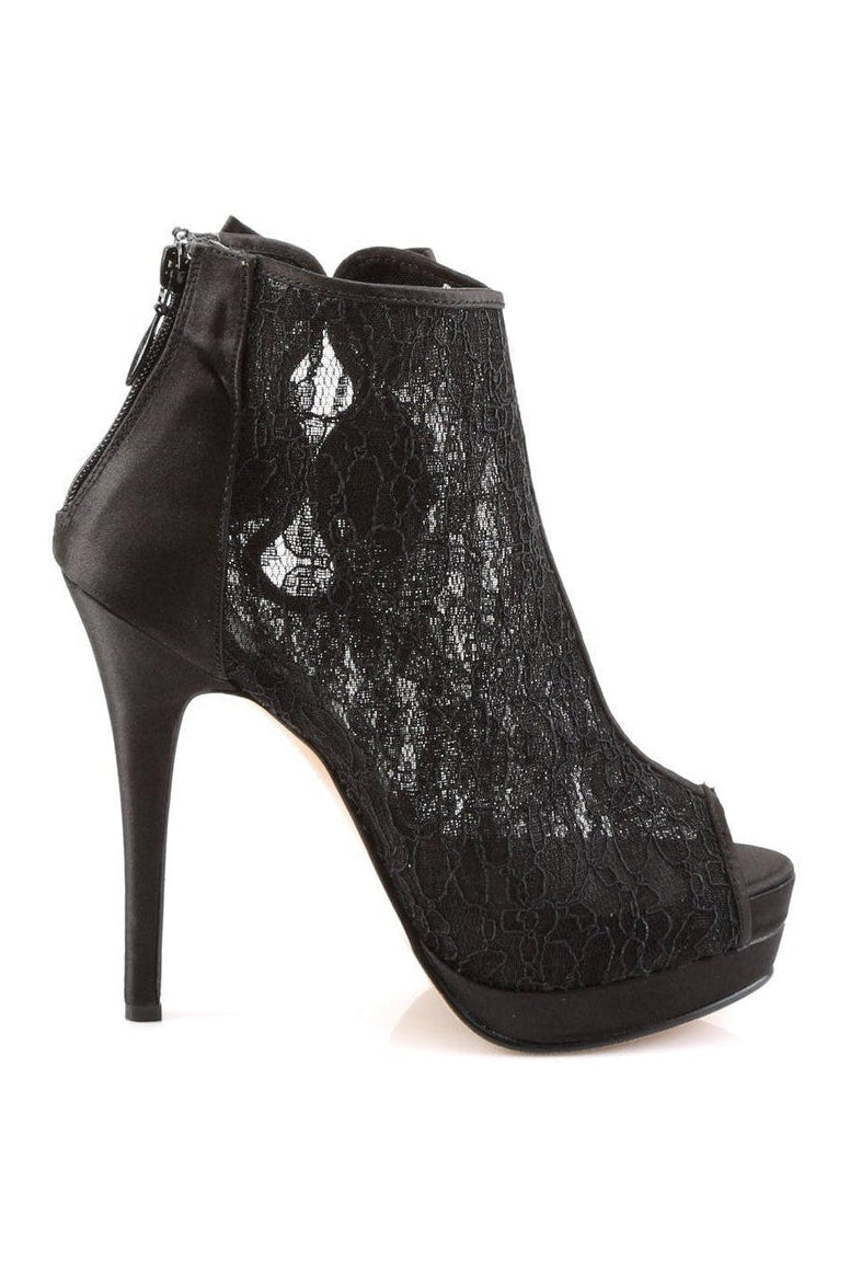 BELLA-28 Bootie | Black Genuine Satin-Ankle Boots-Fabulicious-SEXYSHOES.COM