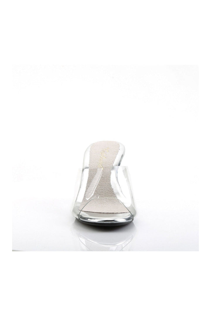 BELLE-301 Bootie | Clear Vinyl