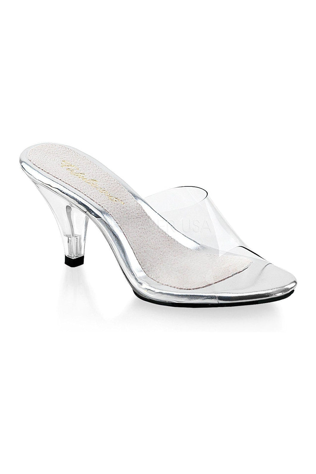 BELLE-301 Bootie | Clear Vinyl-Fabulicious-Clear-Slides-SEXYSHOES.COM