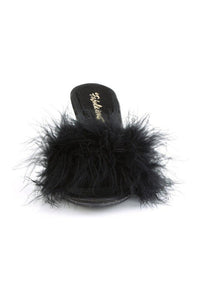 Fabulicious BELLE-301F Slide in Black Faux Leather