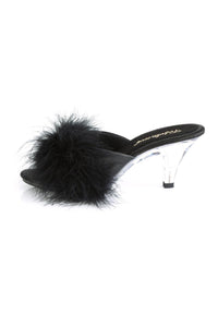 Fabulicious BELLE-301F Slide in Black Faux Leather