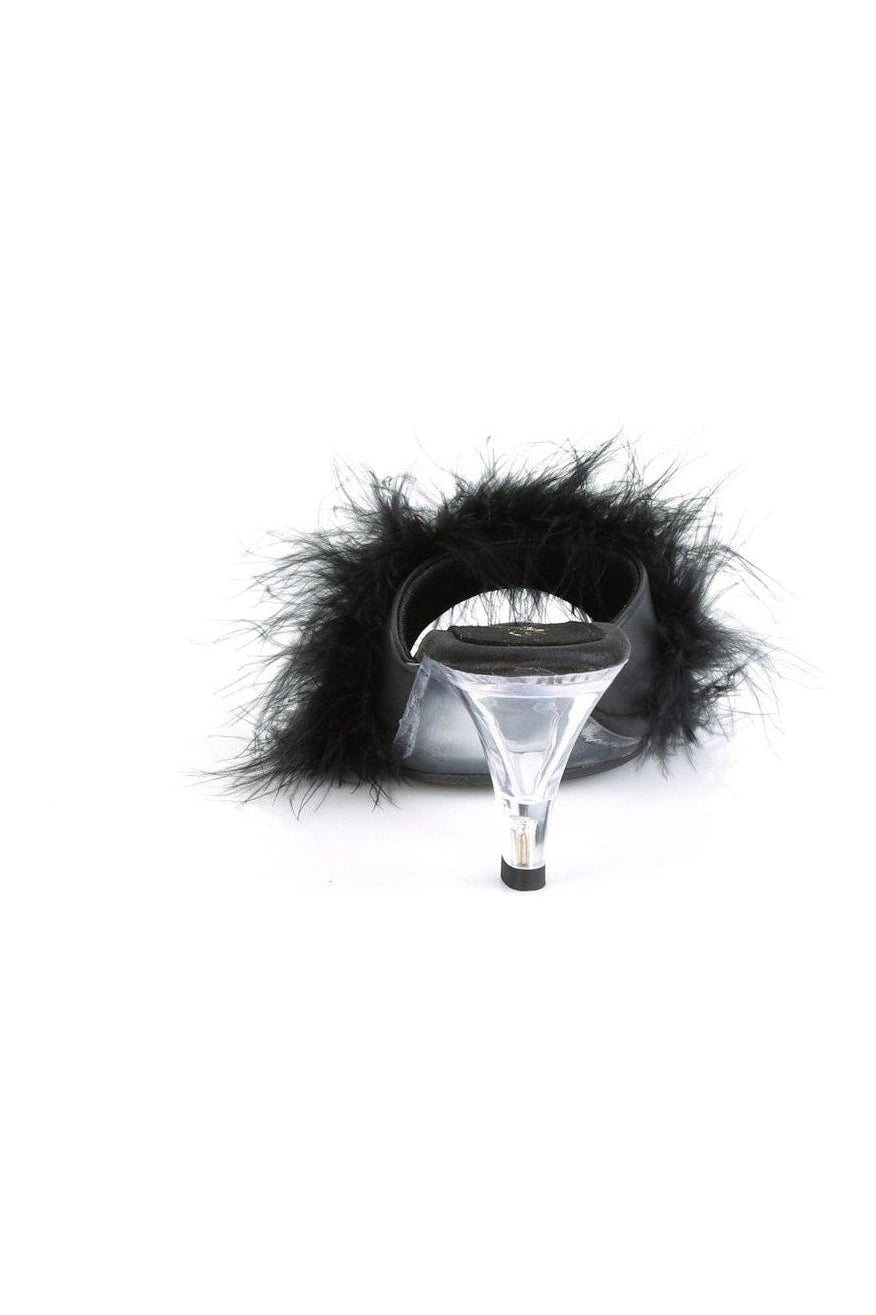 Fabulicious BELLE-301F Slide in Black Faux Leather