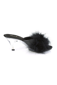 Fabulicious BELLE-301F Slide in Black Faux Leather