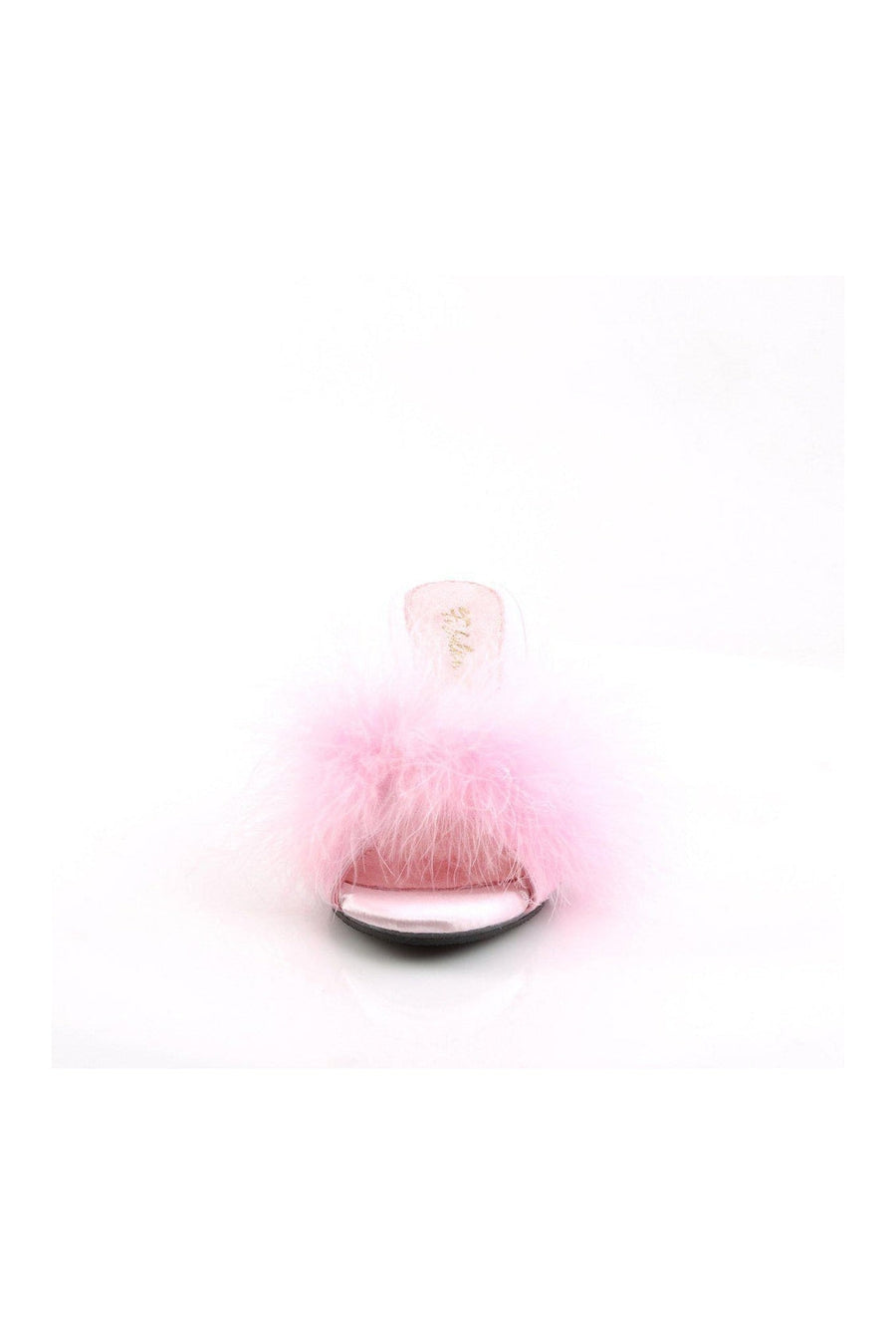 Fabulicious BELLE-301F Slide in Pink Faux Leather