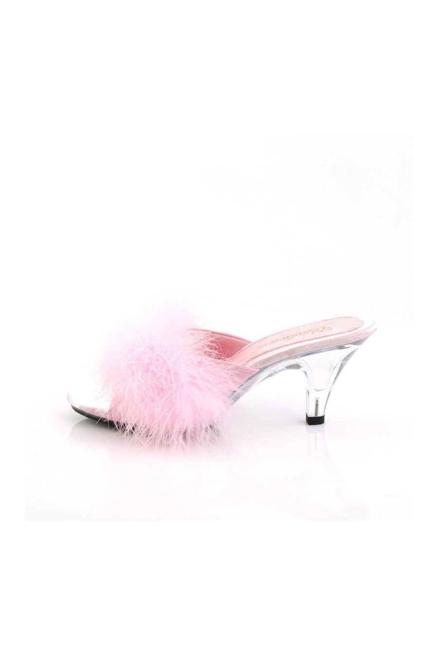 Fabulicious BELLE-301F Slide in Pink Faux Leather