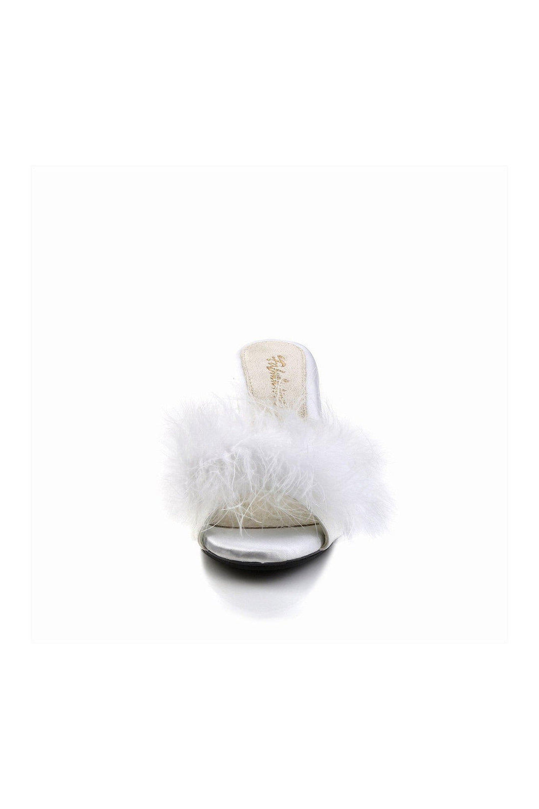 Fabulicious BELLE-301F Slide in White Faux Leather
