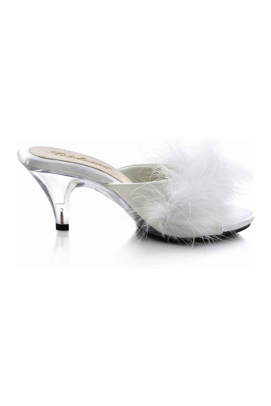 Fabulicious BELLE-301F Slide in White Faux Leather