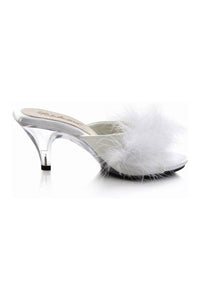 Fabulicious BELLE-301F Slide in White Faux Leather