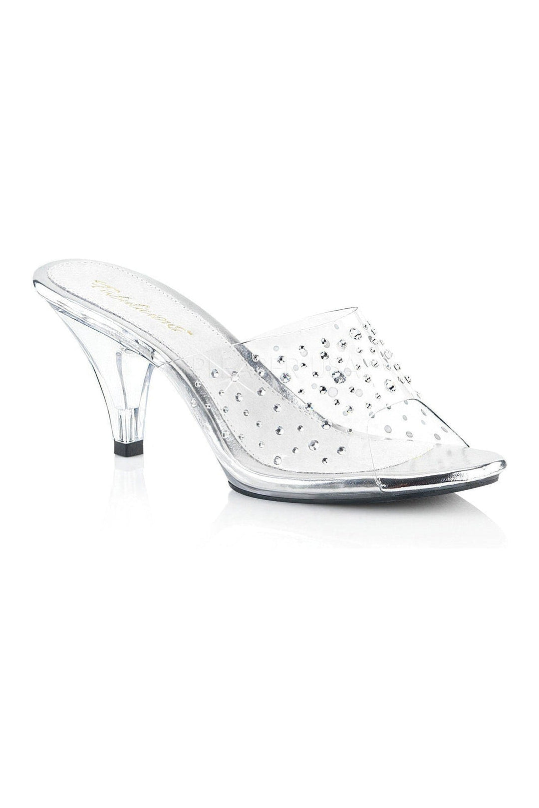 BELLE-301RS Bootie | Clear Vinyl-Fabulicious-Clear-Slides-SEXYSHOES.COM