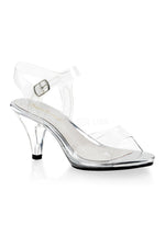 BELLE-308 Bootie | Clear Vinyl