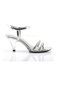 Fabulicious BELLE-316 Sandal in Clear Faux Leather