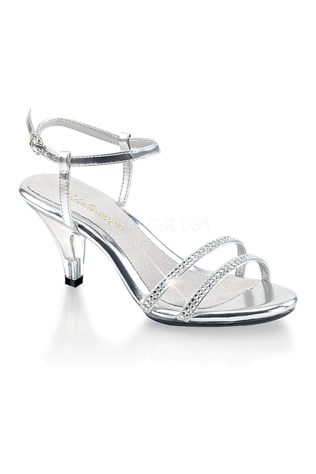 Fabulicious BELLE-316 Sandal in Clear Faux Leather from SexyShoes.com