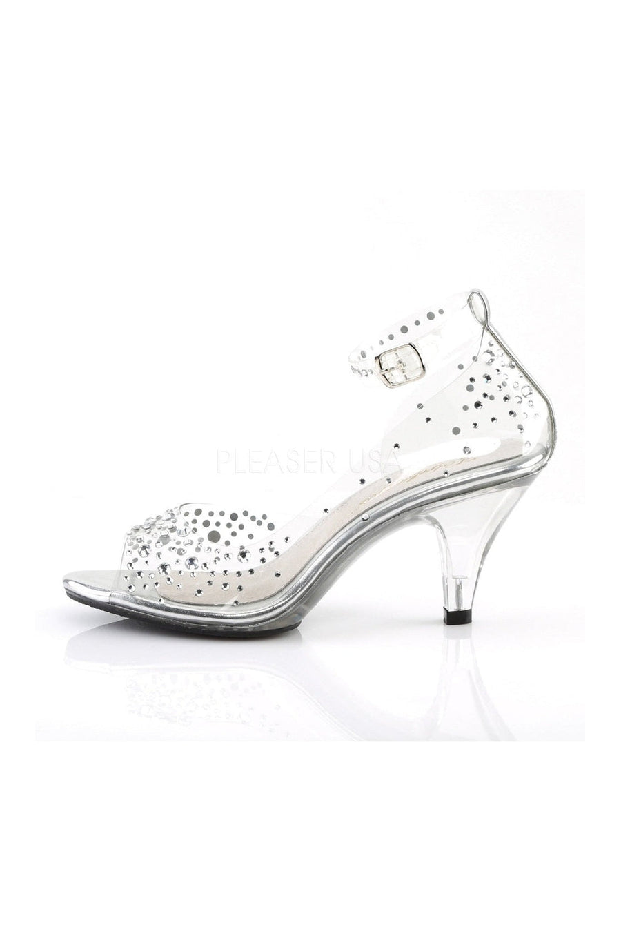 Fabulicious BELLE-330RS Sandal in Clear Vinyl