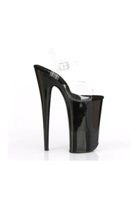 Pleaser BEYOND-008 Platform Sandal in Black Vinyl