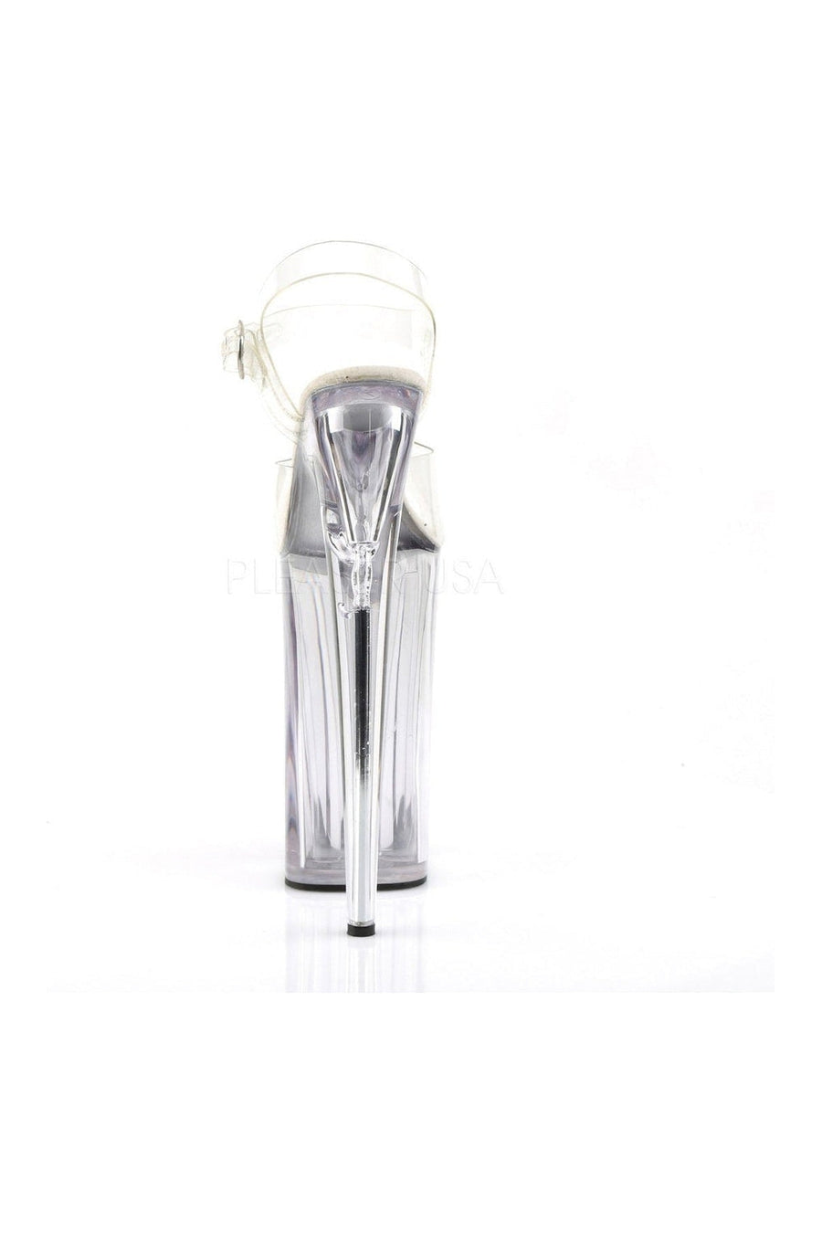 Pleaser BEYOND-008 Platform Sandal in Clear Vinyl