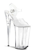 BEYOND-008 Platform Sandal  | Clear Vinyl