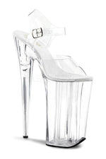 BEYOND-008 Platform Sandal  | Clear Vinyl
