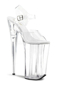 Pleaser BEYOND-008 Platform Sandal in Clear Vinyl from SexyShoes.com