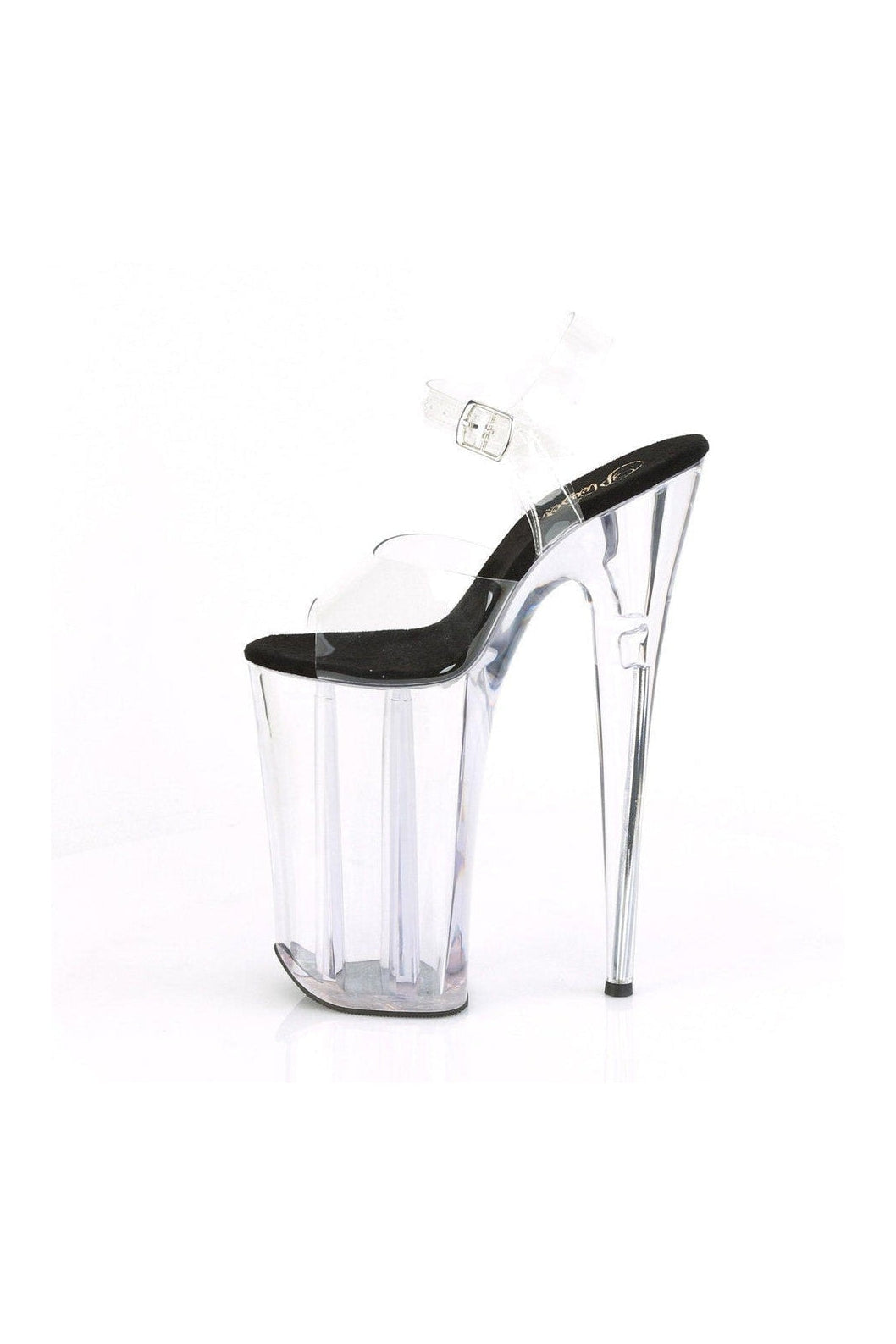 BEYOND-008 Exotic Sandal | Clear Vinyl-Sandals- Stripper Shoes at SEXYSHOES.COM